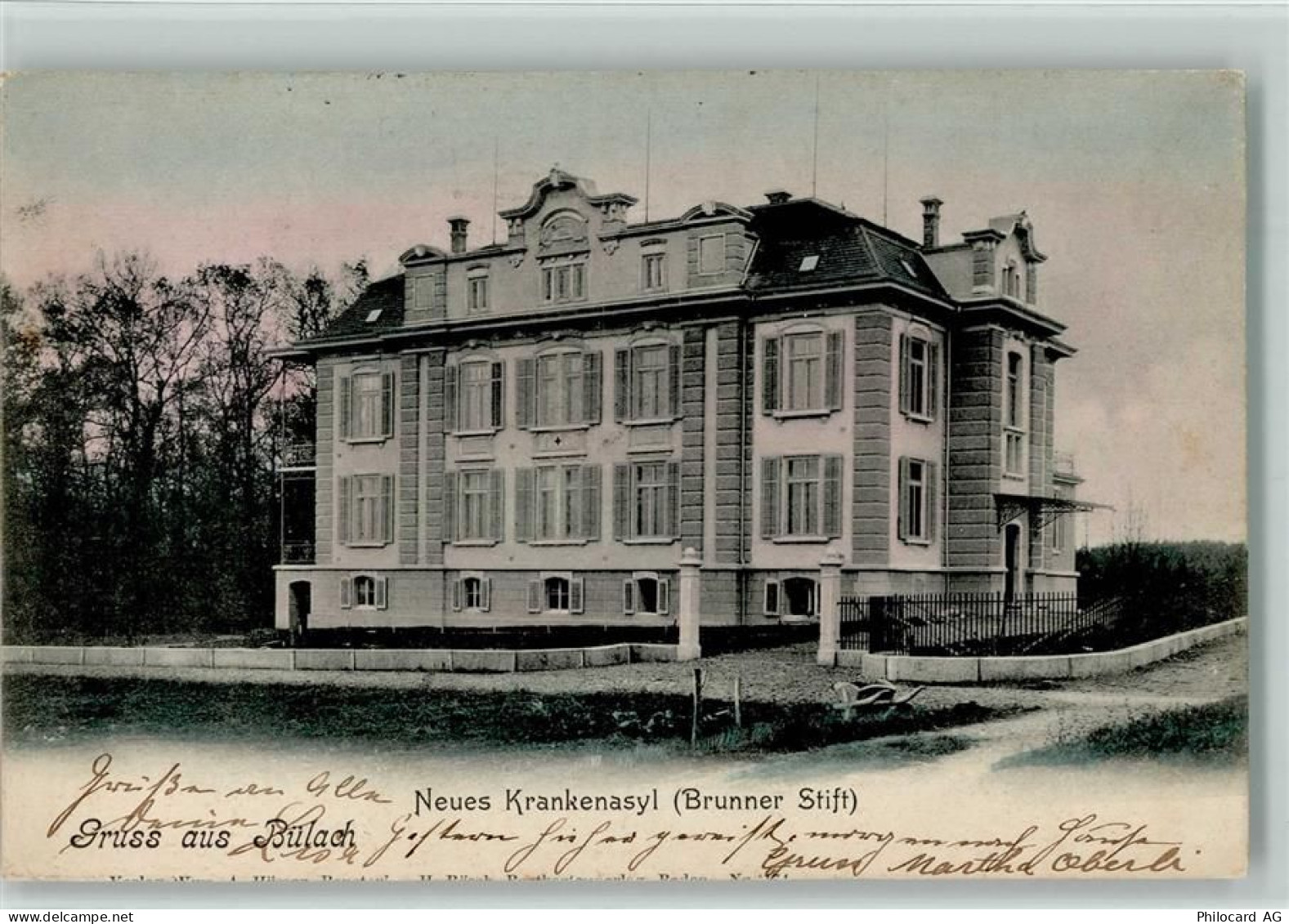 8180 Bülach - 1902 Neues Krankenasyl Brunner Stift - 13112084