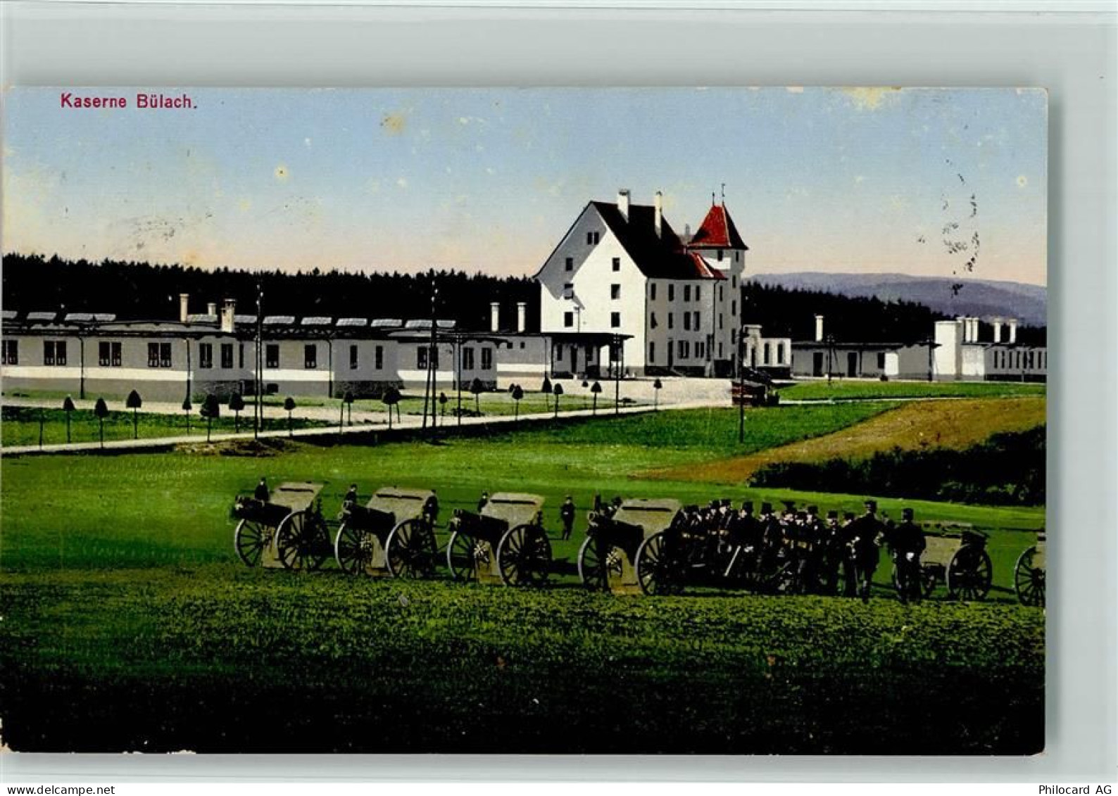 8180 Bülach - 1914 Kaserne Soldaten Kanonen - 13112095