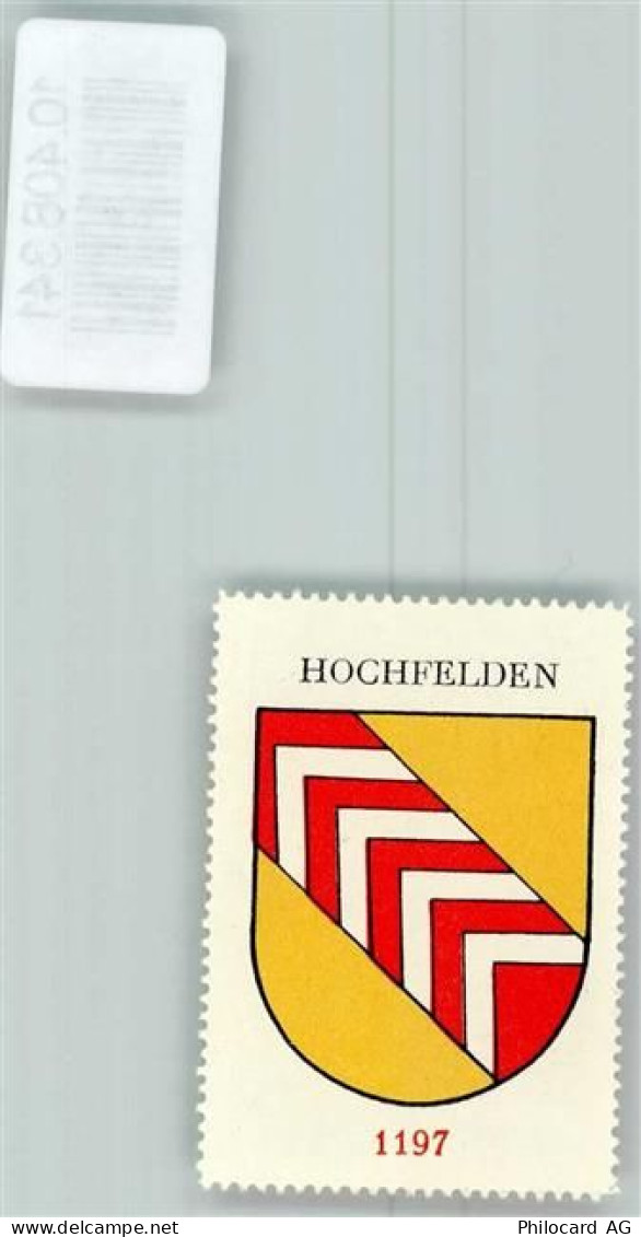 8182 Hochfelden - Vignette Wappen Kaffee Hag ca 1920-1940 - 10408341