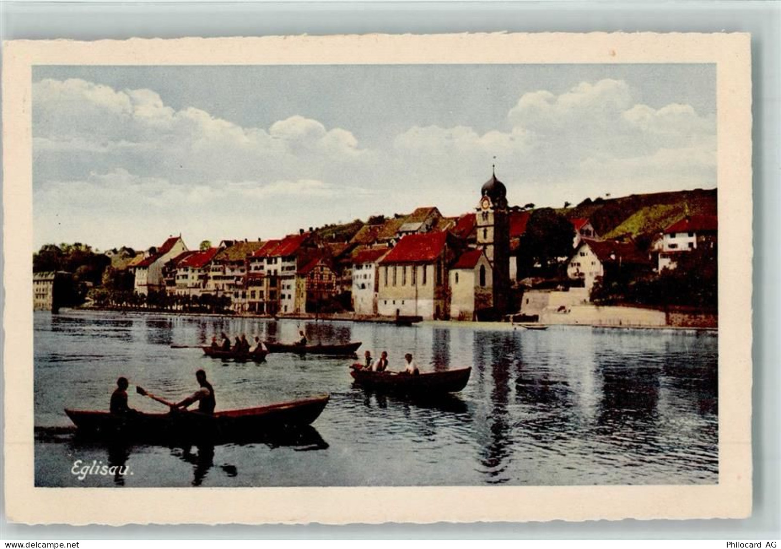 8193 Eglisau - Blick nach Eglisau Ruderboote - 13110463
