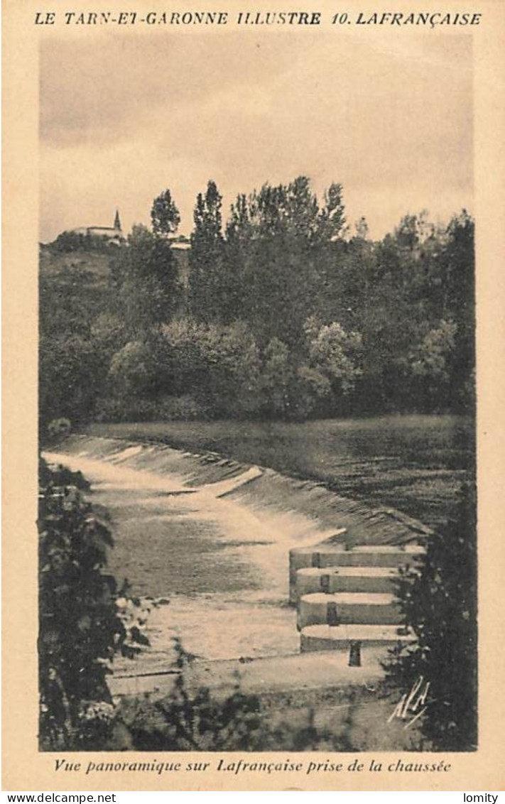 82 Lafrançaise vue panoramique sur Lafrançaise prise de la chaussée