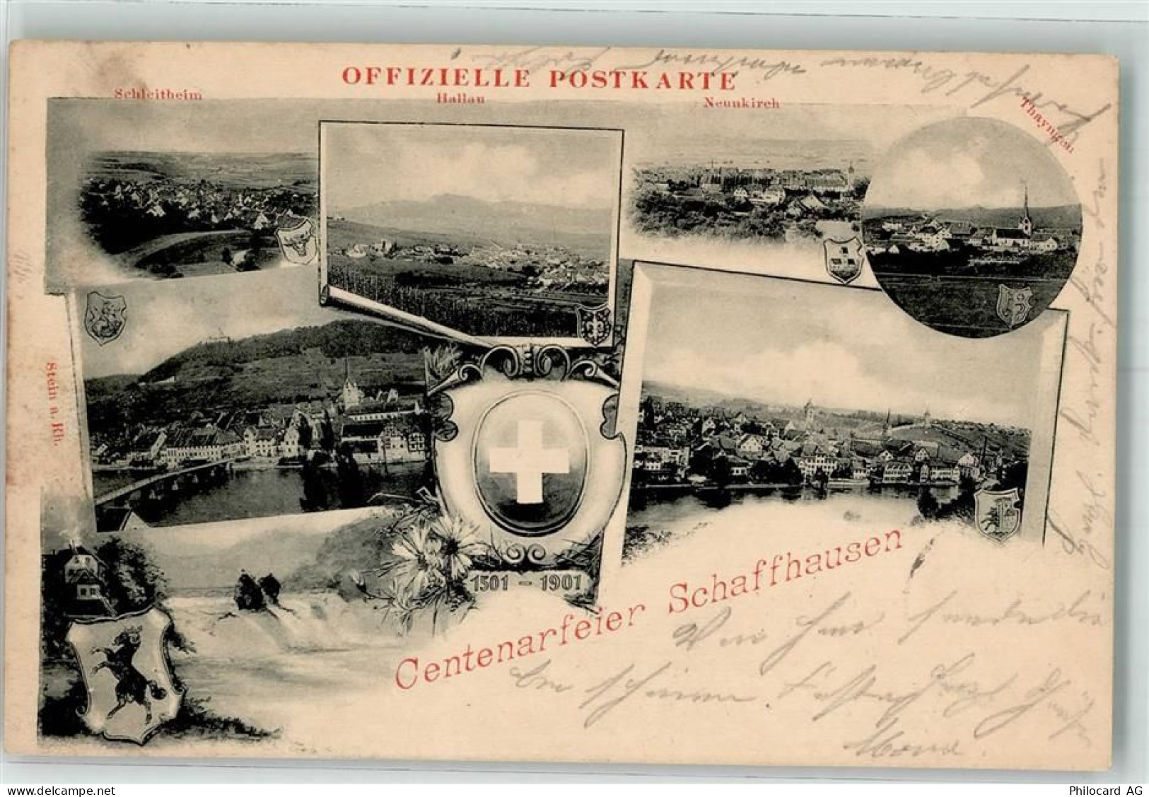 8200 Schaffhausen Sciaffusa 1901 - Centenarfeier 1901 Schleitheim Hallau... - 13514548