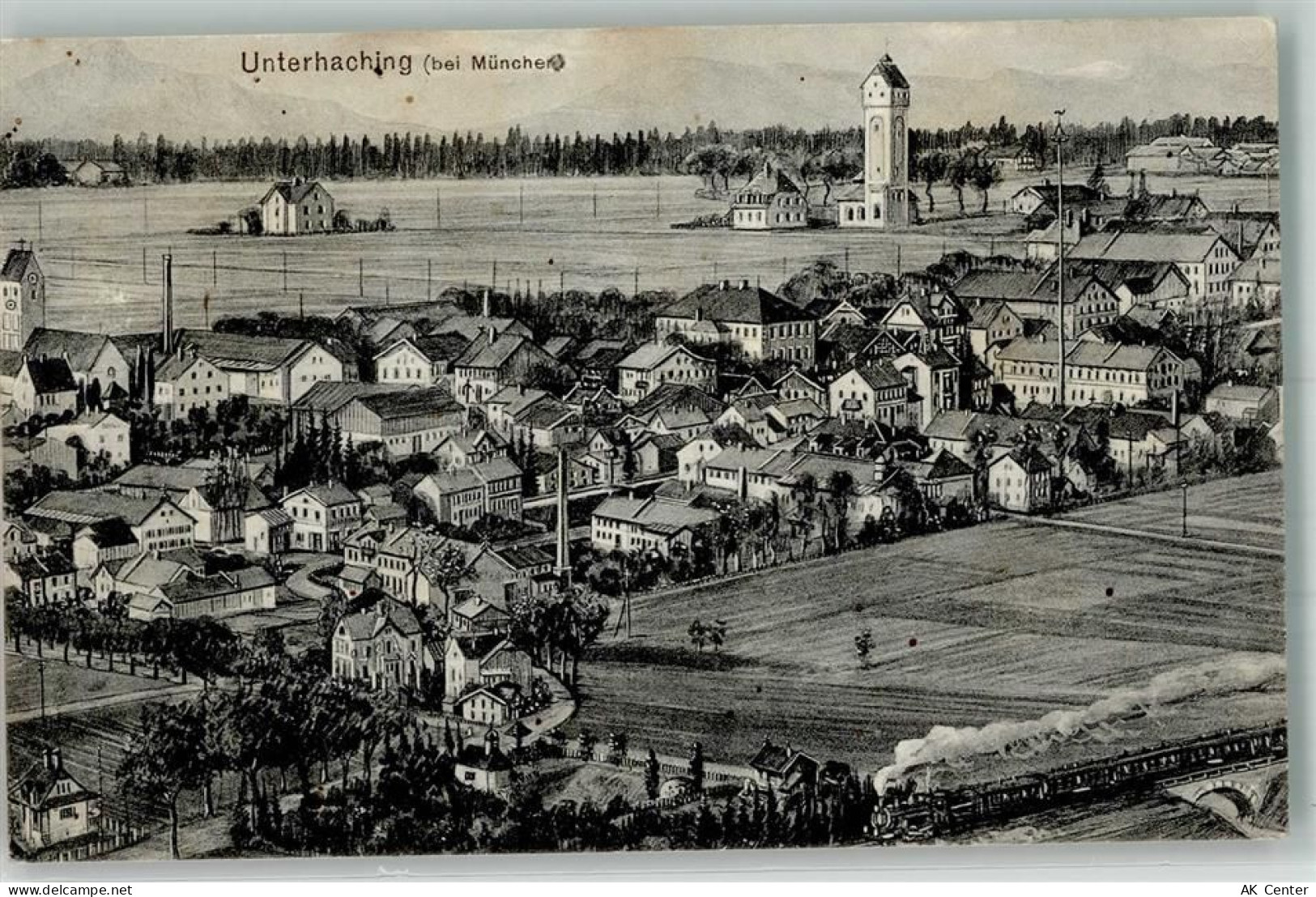 82008 W8025 Unterhaching 1917 - Kirche St. Korbinian - 13648501