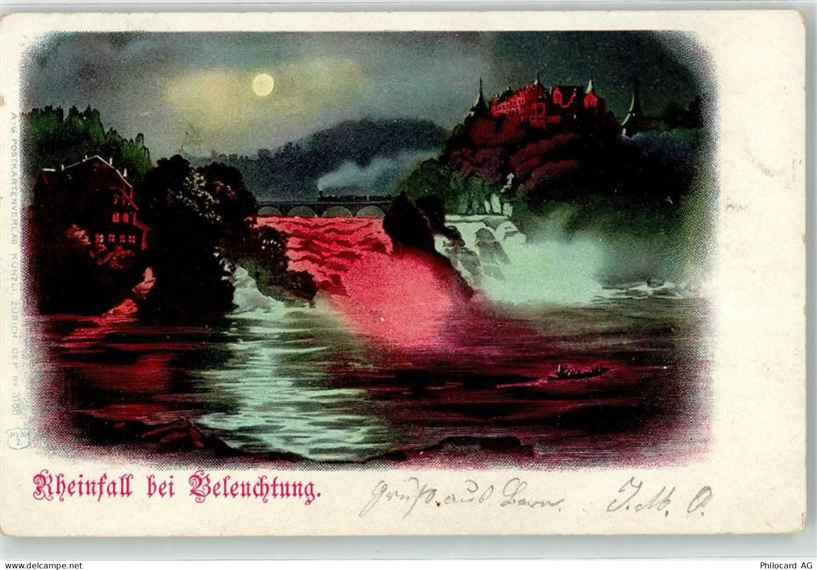 8212 Neuhausen am Rheinfall Lithographie Rheinfall - 52162813