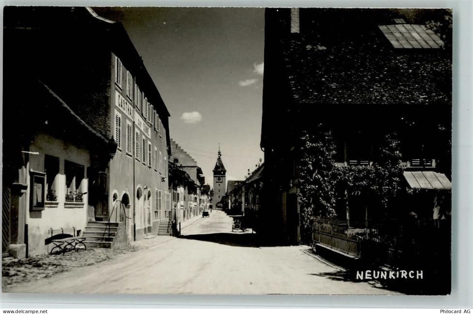 8213 Neunkirch 1933 Foto AK Strassenbild AK - 13208846
