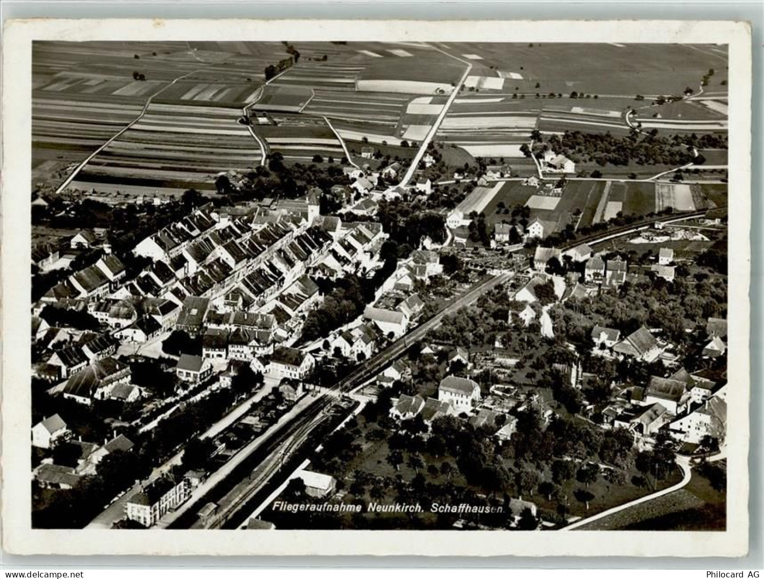 8213 Neunkirch 1946 Foto AK Fliegeraufnahme - 14000792