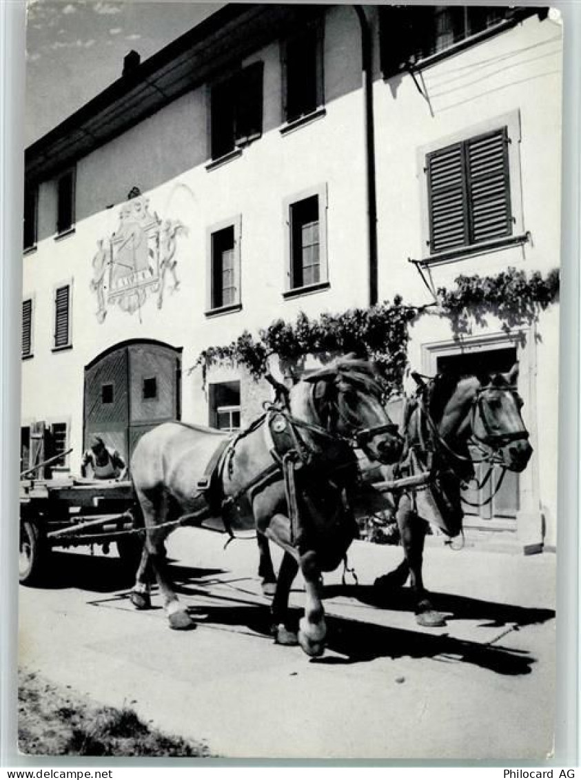 8213 Neunkirch - Bauernhof Klettgau Pferdewagen Wandmalerei - 11051957