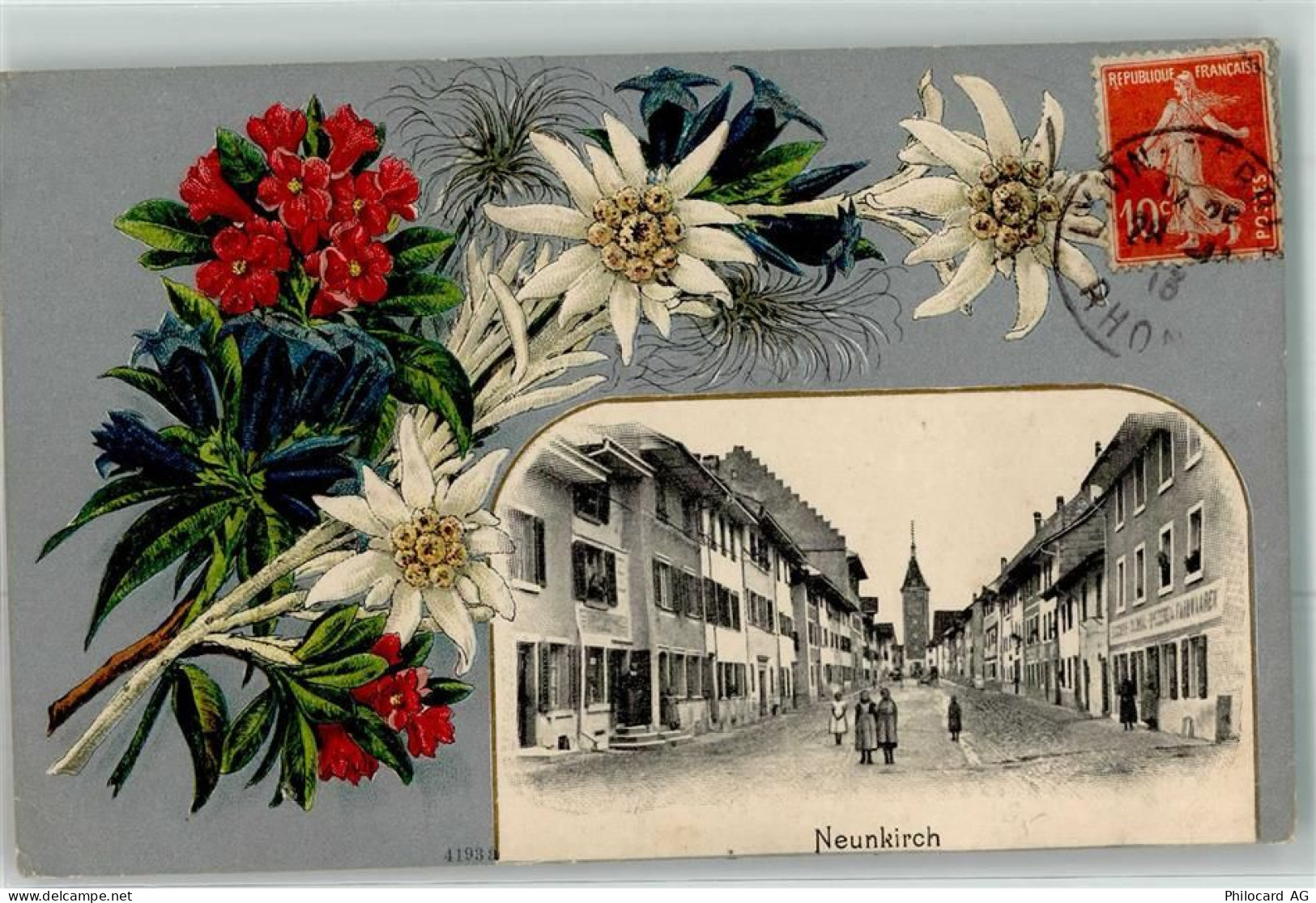 8213 Neunkirch Prägedruck Lithographie - 13622977