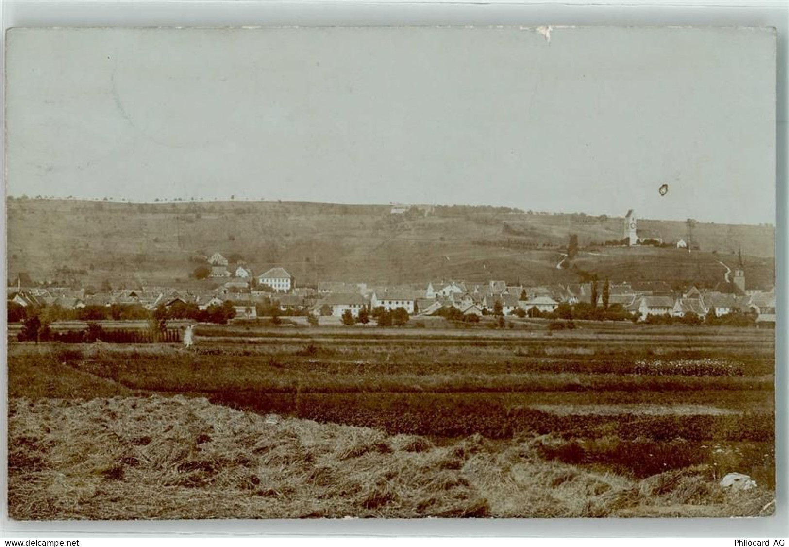 8215 Hallau 1912 Gebrauchsspuren Ort handschriftlich - 13914115