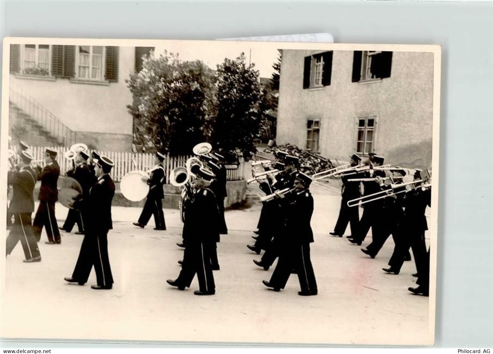 8215 Hallau Privatfoto KEINE AK Marsch Kapelle - 52010358