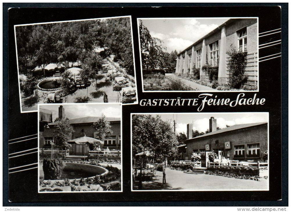 8228 - alte MBK Ansichtskarte - Jeggeleben Kr. Kalbe Milde - Gaststätte feine Sache - gel 1966