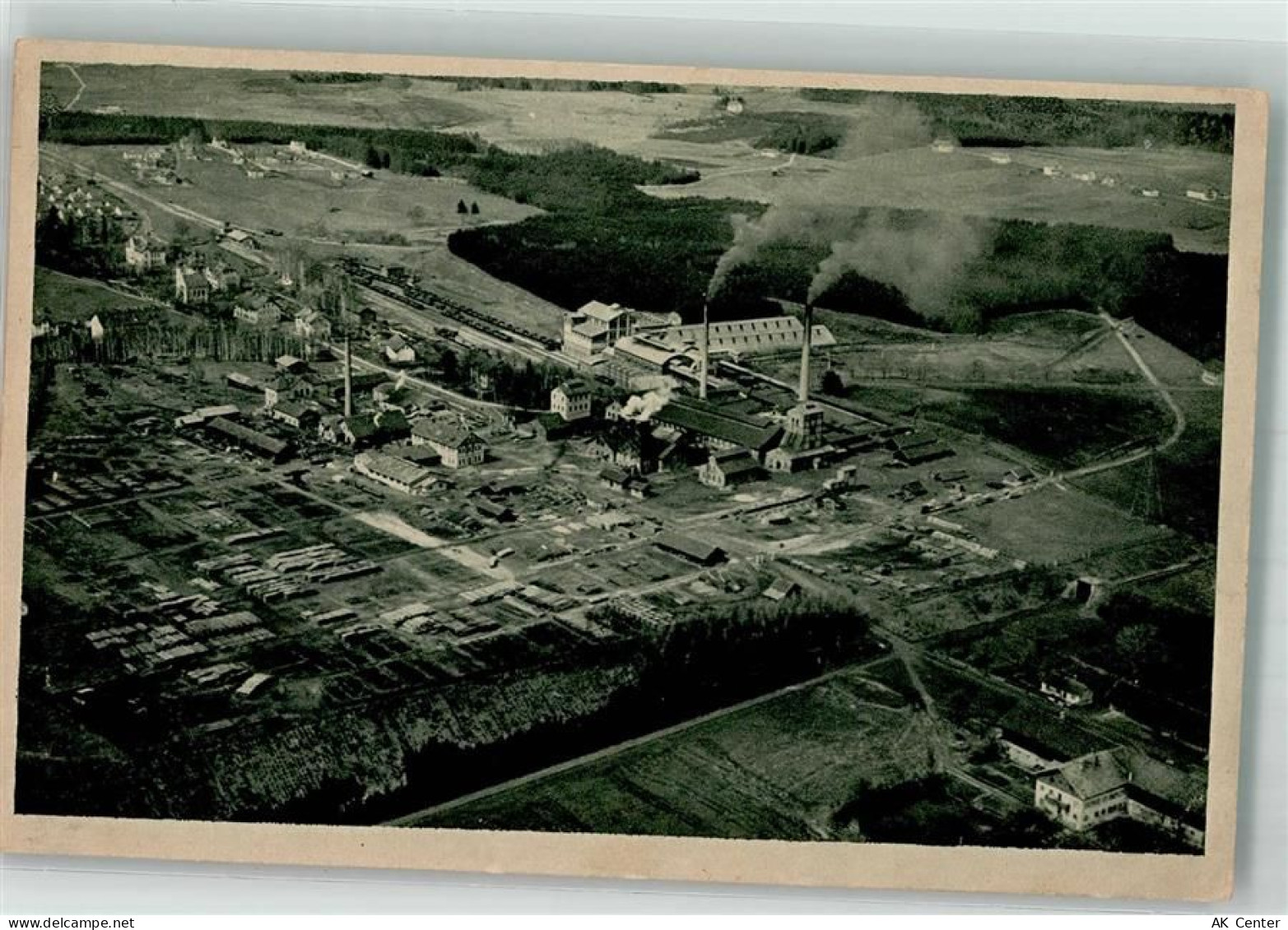 82377 W8122 Penzberg Foto AK Der Penzberg Bergwerk Fliegeraufnahme Flugp... - 13637341