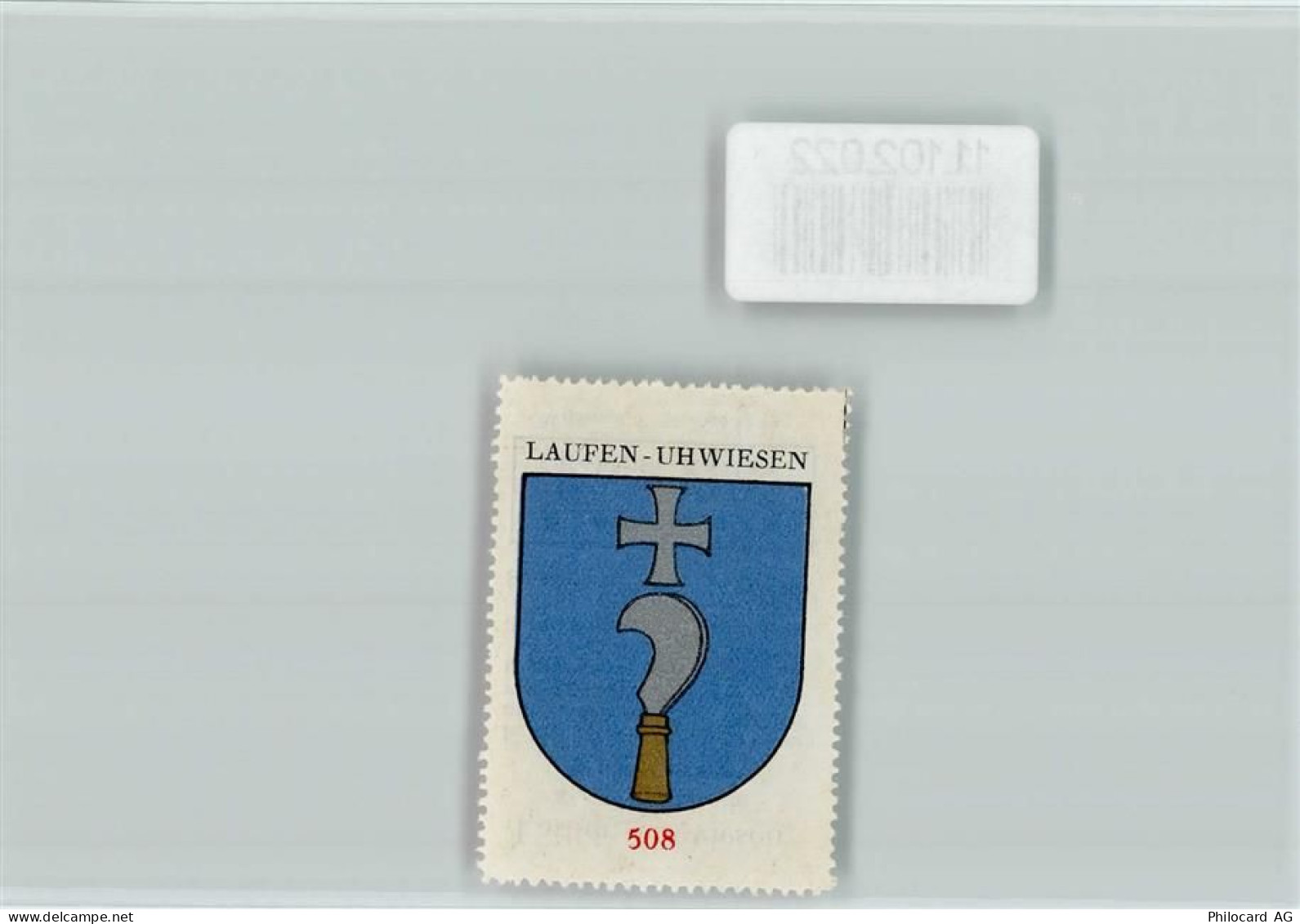 8248 Uhwiesen - Laufen-Uhwiesen Vignette Wappen Kaffee Hag ca 1920-1940... - 11102022