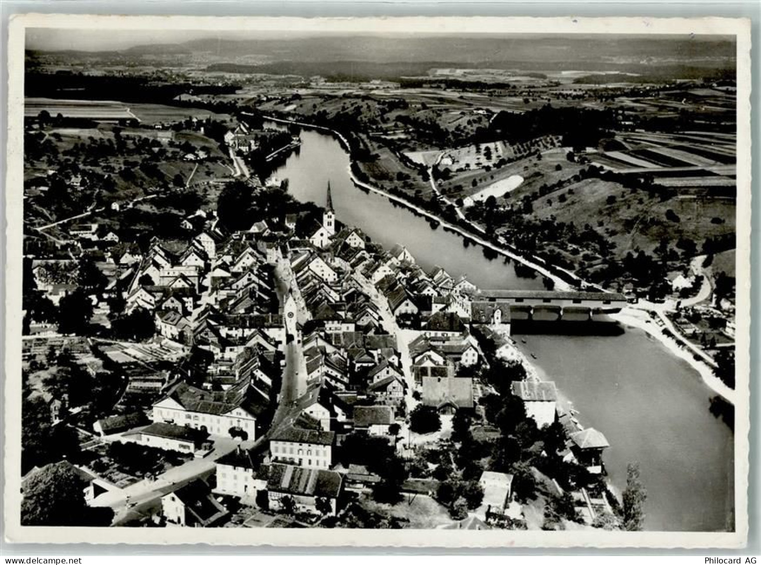 8253 Diessenhofen - Fliegeraufnahme St. Katharinental Landpost Brücke Ki... - 10586150