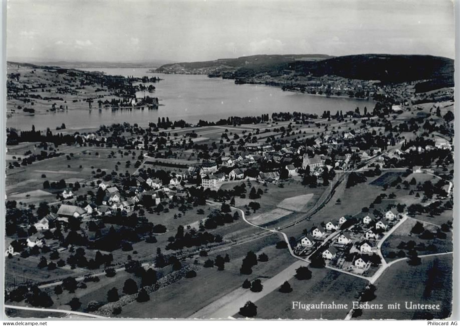 8264 Eschenz Bornhausen - Fliegeraufnahme, Untersee - 50677913