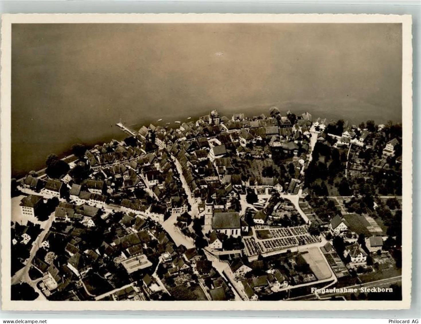 8266 Steckborn Foto AK Fliegeraufnahme - 10729414