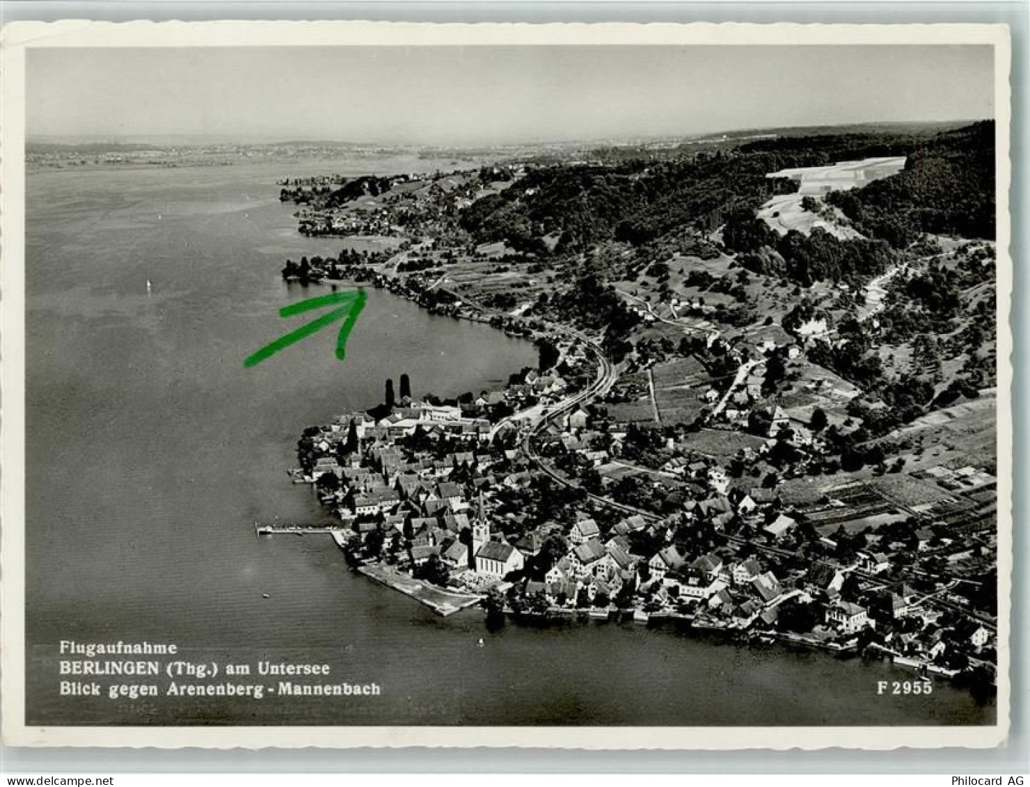 8267 Berlingen - Flugaufnahme Untersee Arenenberg Mannenbach - 11051878