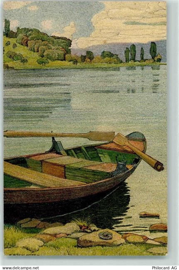 8268 Salenstein Künstlerkarte bei Arenaberg sign. Ernst E. Schlatter - 10593256