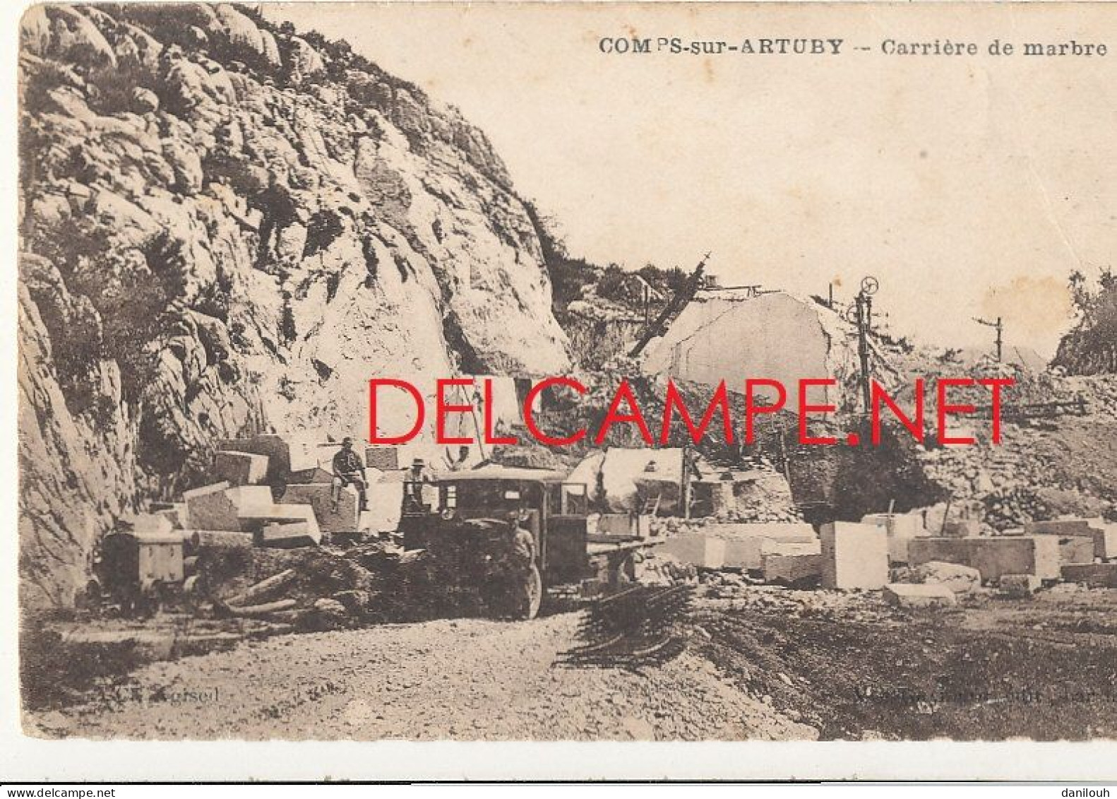 83 // COMPS SUR ARTUBY   carrière de marbre