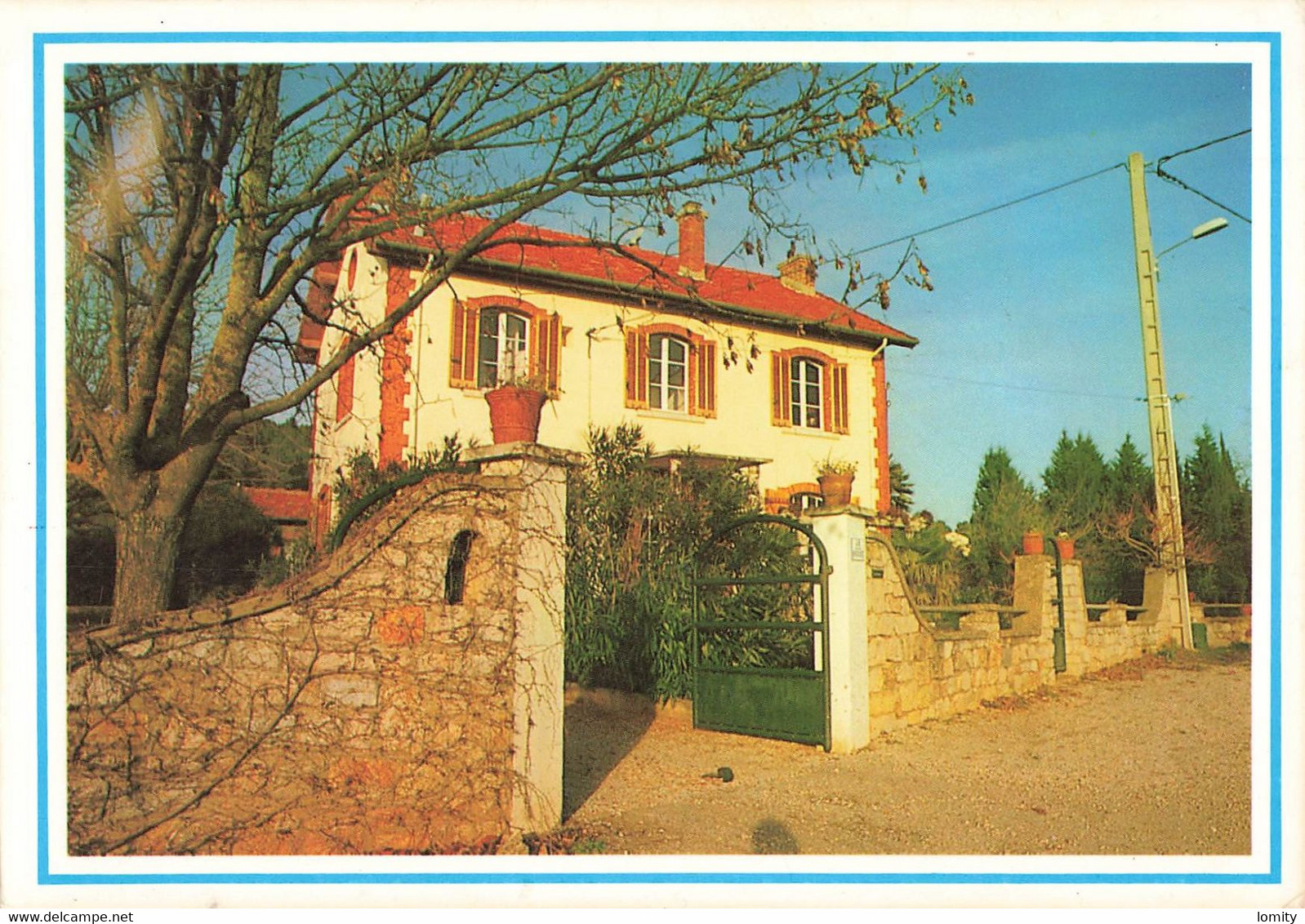 & 83 Lorgues ancienne gare CPM cachet Lorgues 1987