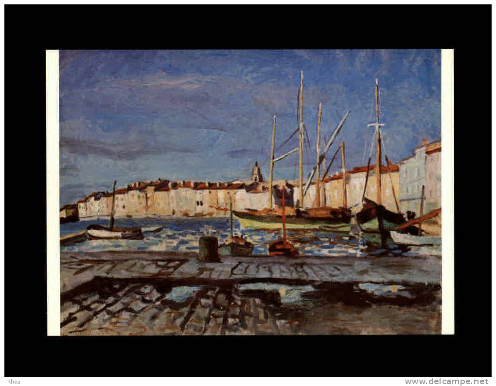 83 - SAINT-TROPEZ - Port  - Reproduction peinture de Marquet