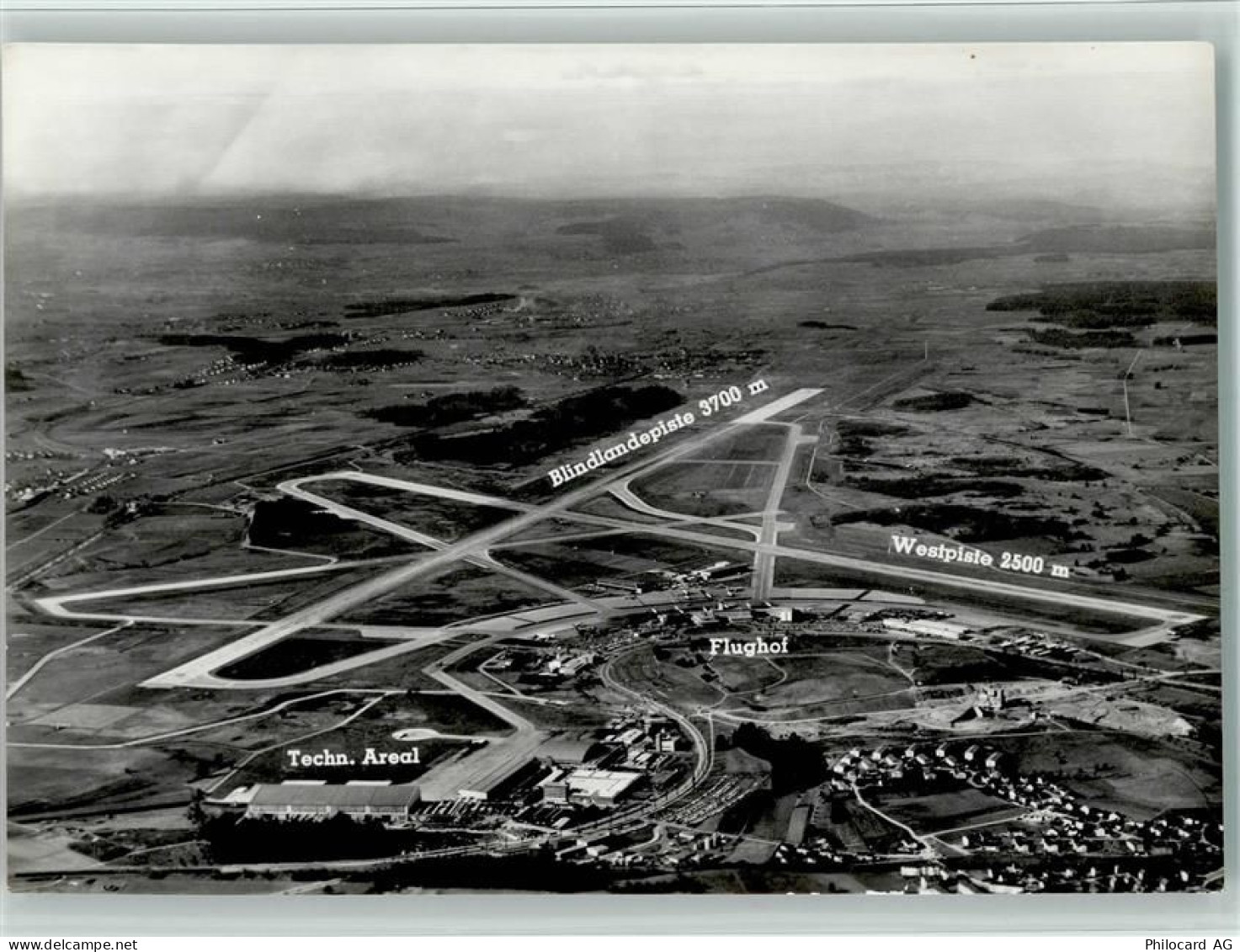 8302 Kloten 1957 - Luftbild , sehr gute Erhaltung AK - 13094033