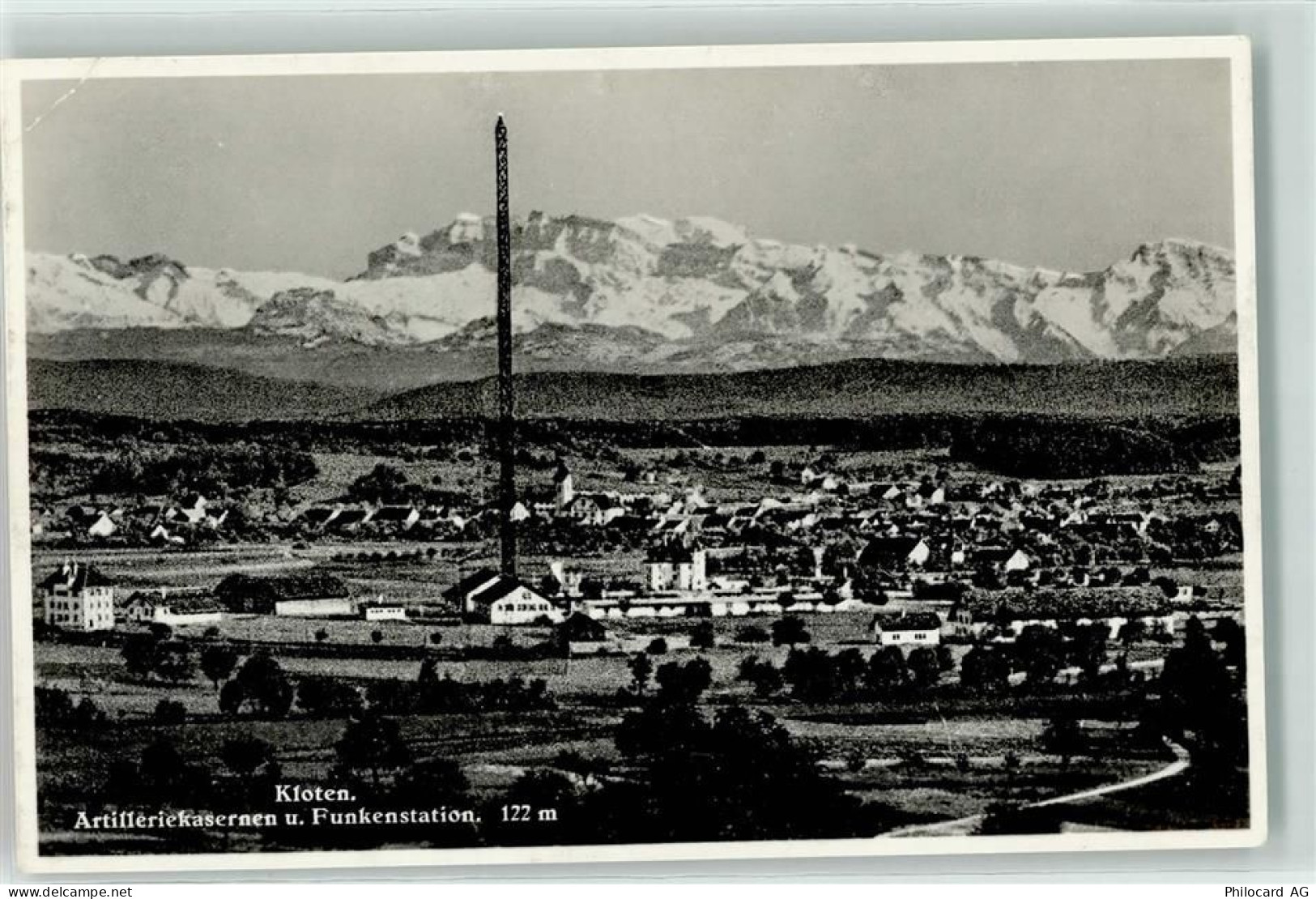 8302 Kloten Gebrauchsspuren Artilleriekaserne u. Funkenstation Funkmast... - 10603448