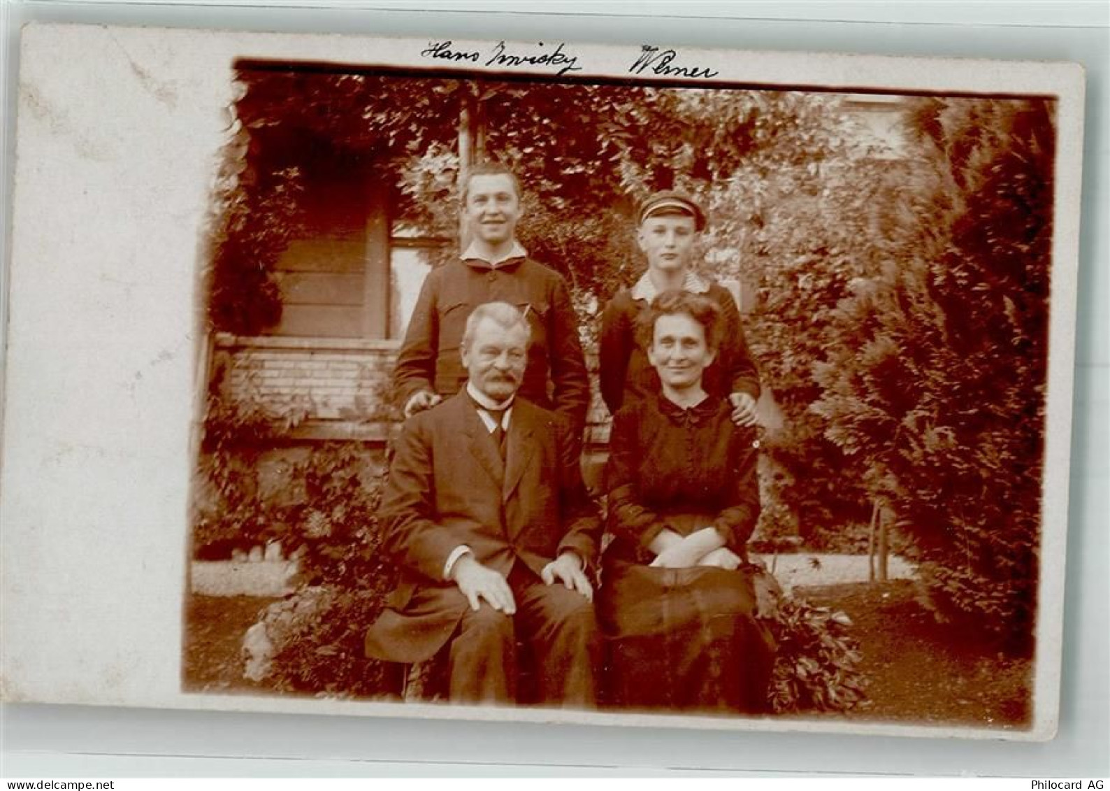 8304 Wallisellen 1915 Privatfoto AK Ort handschriftlich Familienfoto - 38194435