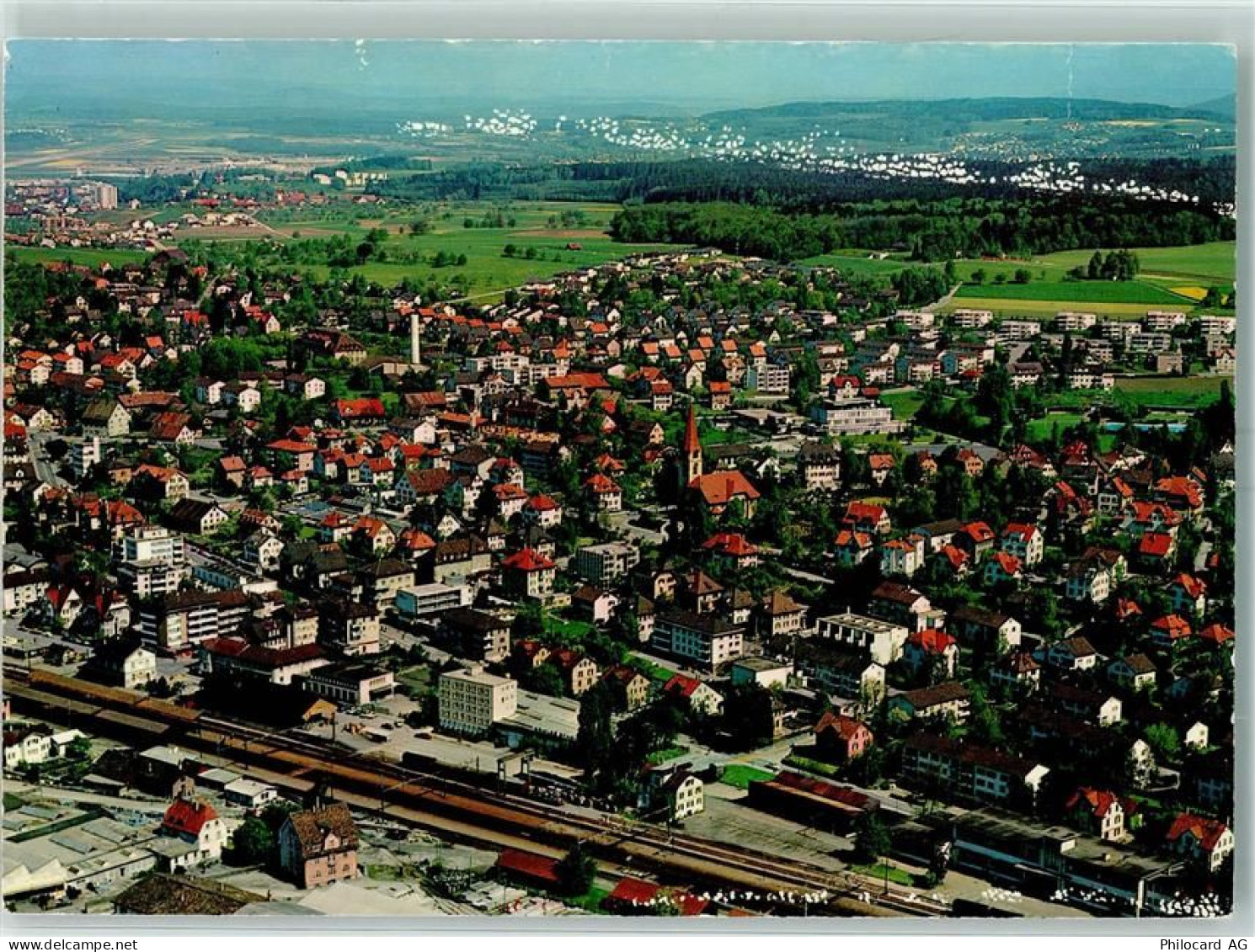 8304 Wallisellen - Fliegeraufnahme Bahnhof Eisenbahn - 10392705