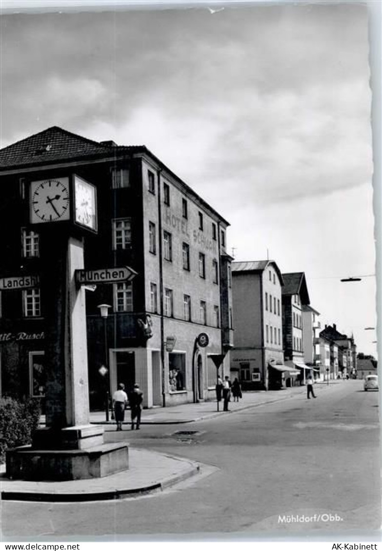 83128 W8201 Mühldorf - Hotel Schwan, Uhrsäule - 51121677