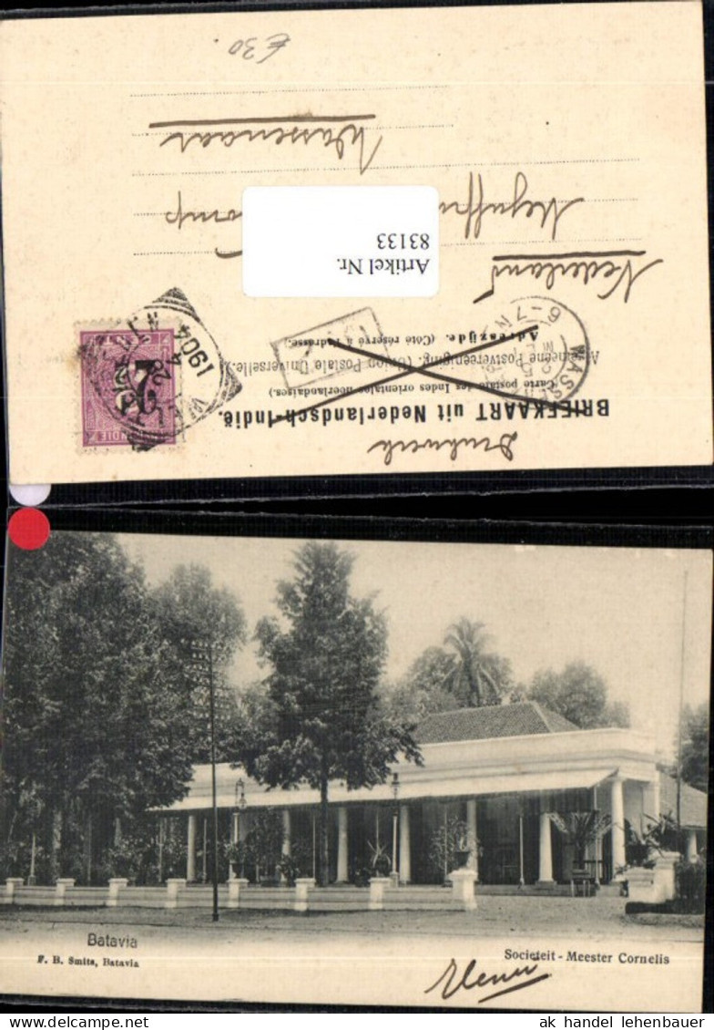 83133,Batavia Societeit Meester Conelius Indonesien