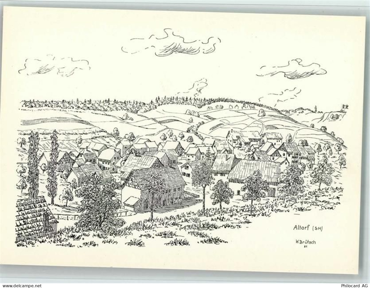 8320 Fehraltorf Künstlerkarte Lueged, da isch üsri Heimet! sign. Willi B... - 11051596