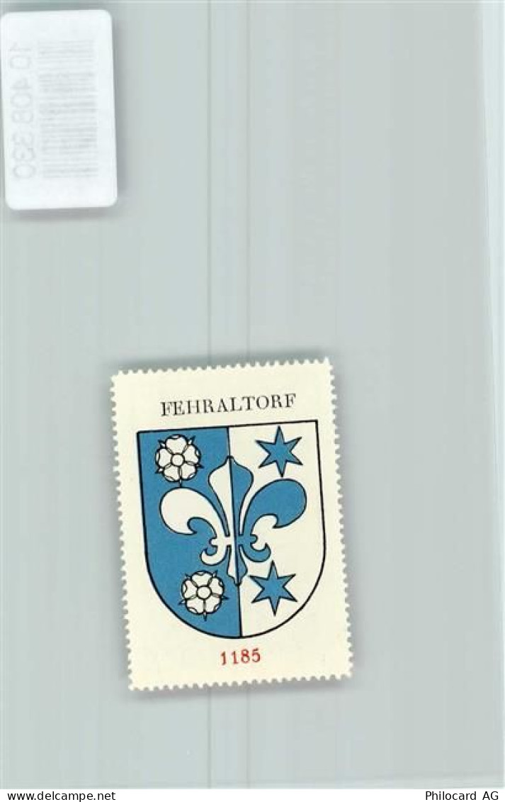 8320 Fehraltorf - Vignette Wappen Kaffee Hag ca 1920-1940 Rosen Lilie - 10408330