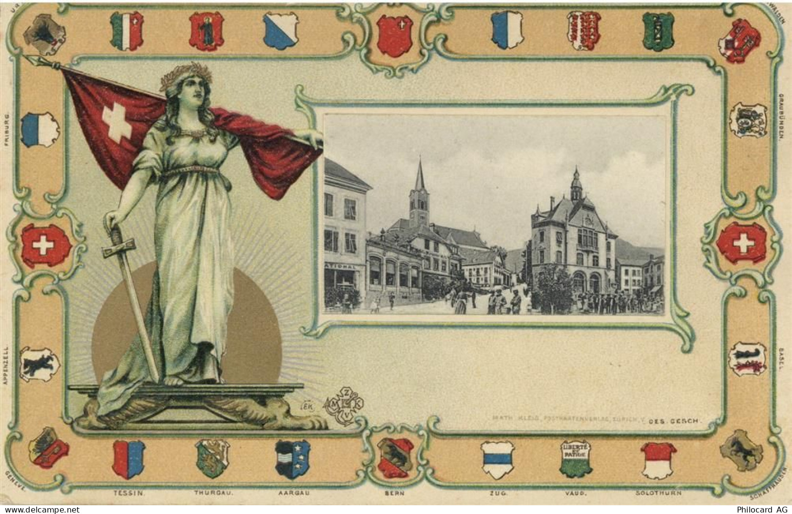 8330 Pfäffikon ZH 1910 Prägedruck - 52039288