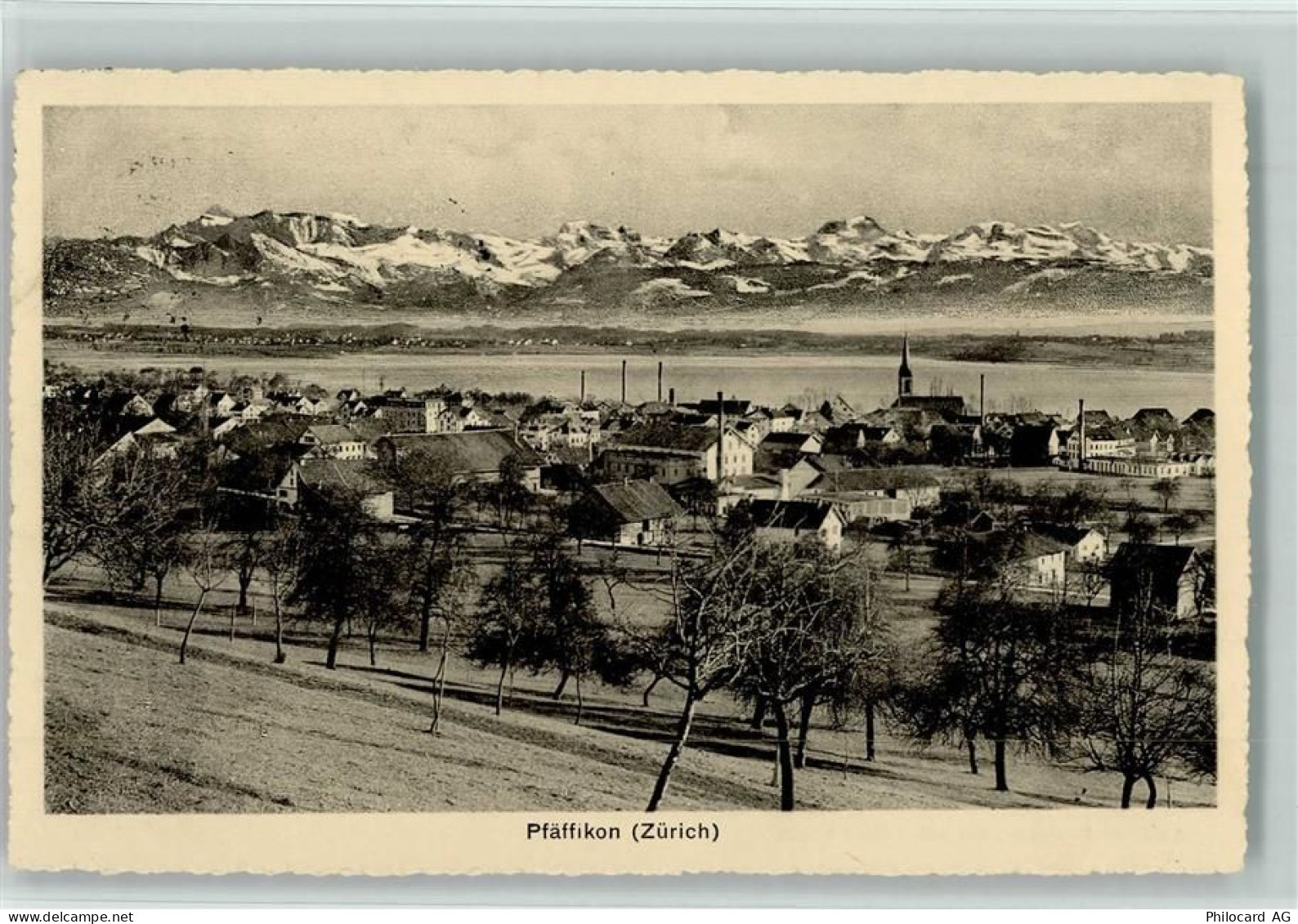 8330 Pfäffikon ZH - Gesamtansicht mit den Alpen - 13110034