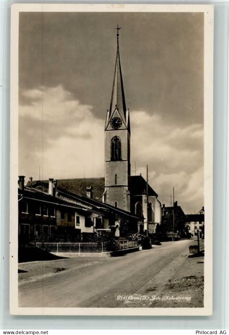 8330 Pfäffikon ZH - Kehrstrasse mit Kirche - 13110002