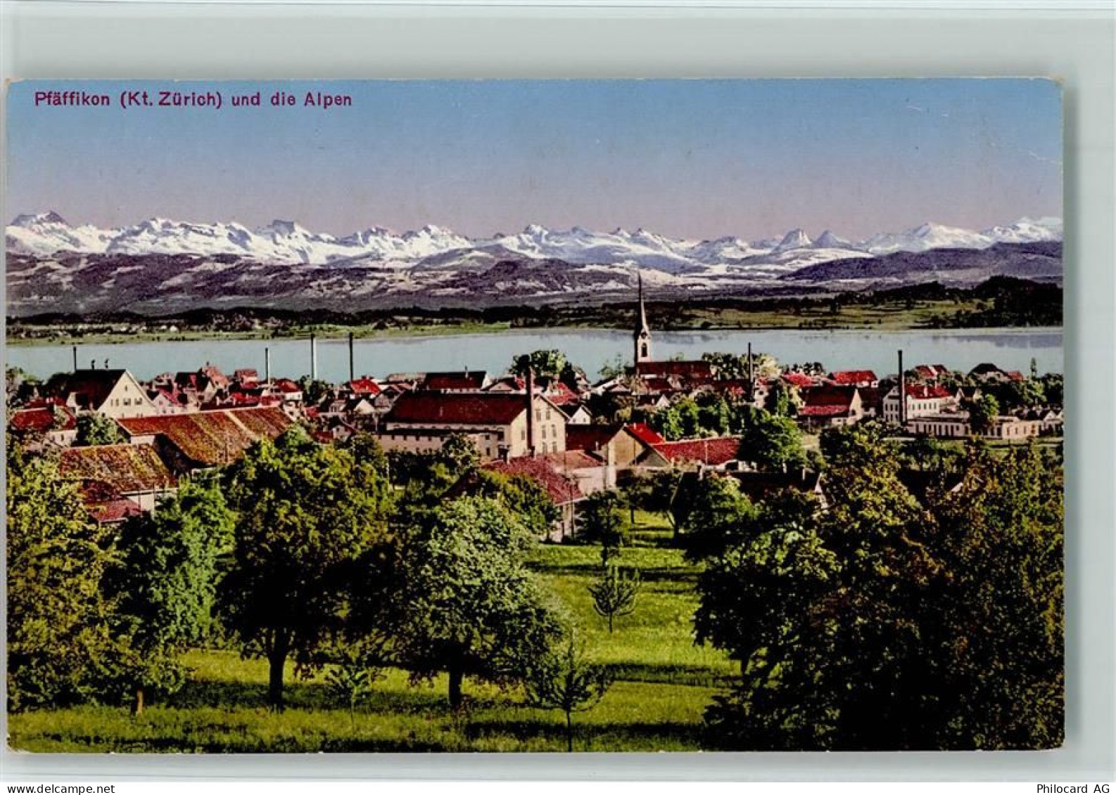 8330 Pfäffikon ZH - Pfäffikon und die Alpen - 13110022