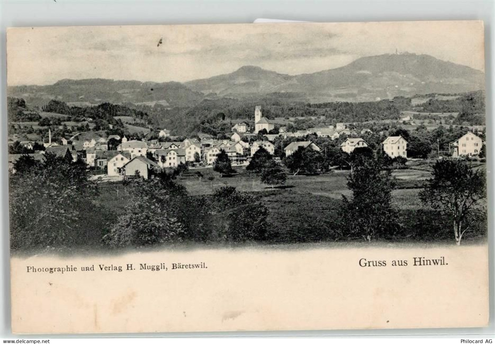 8340 Hinwil 1903 Lithographie - 52021459