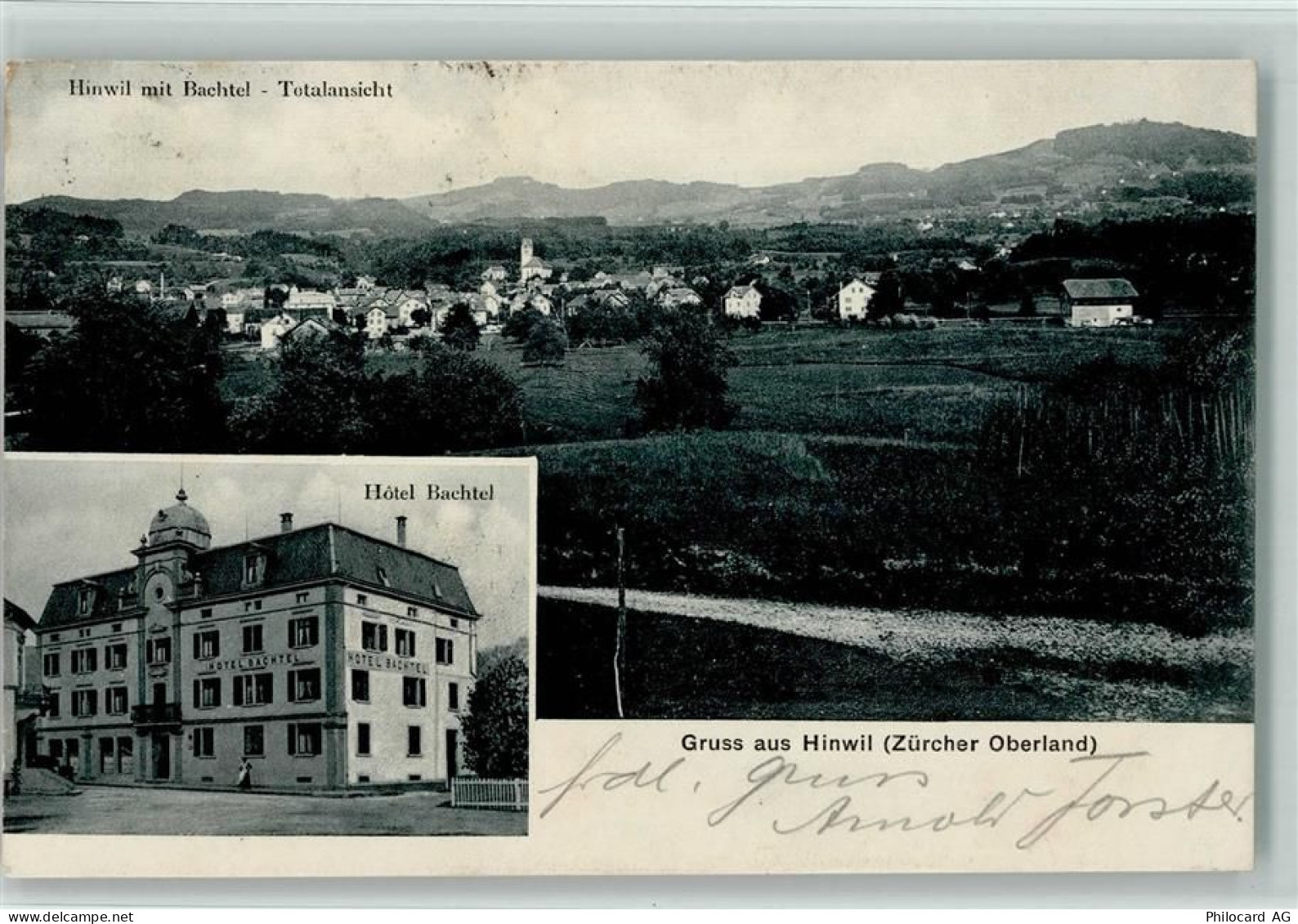8340 Hinwil 1909 - Bachtel Hotel Bachtel - 13411053