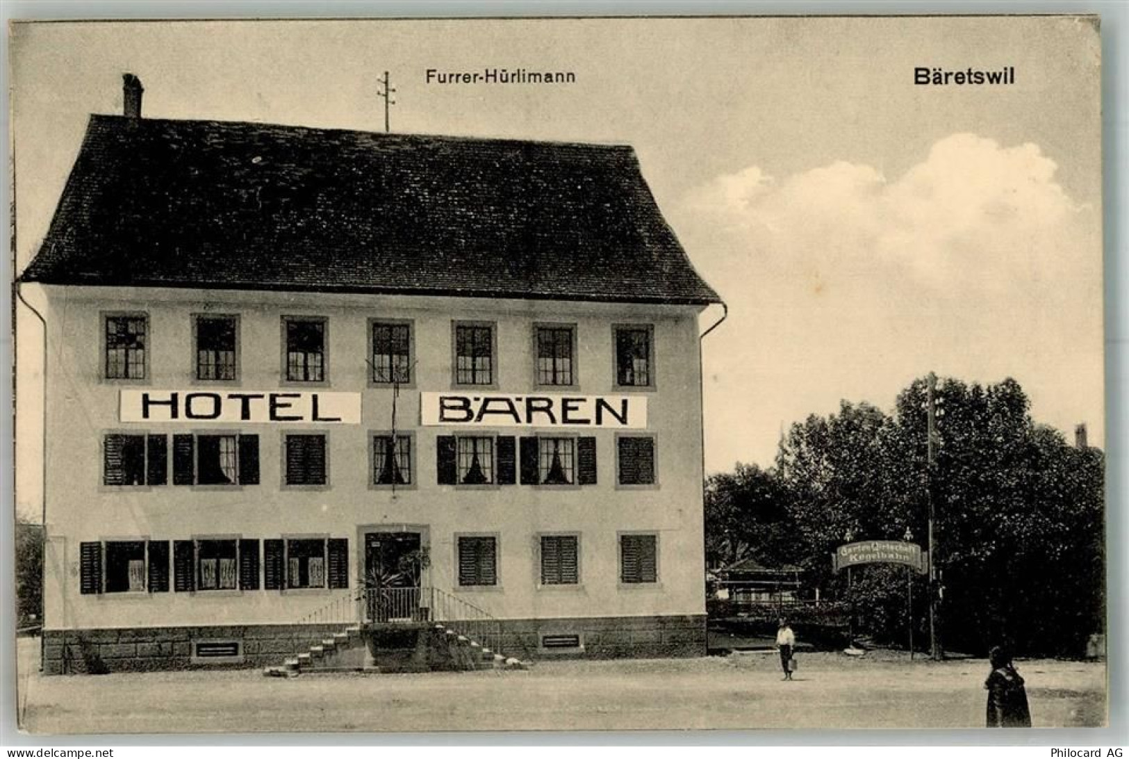 8344 Bäretswil 1920 Foto AK Hotel Bären - 13666416