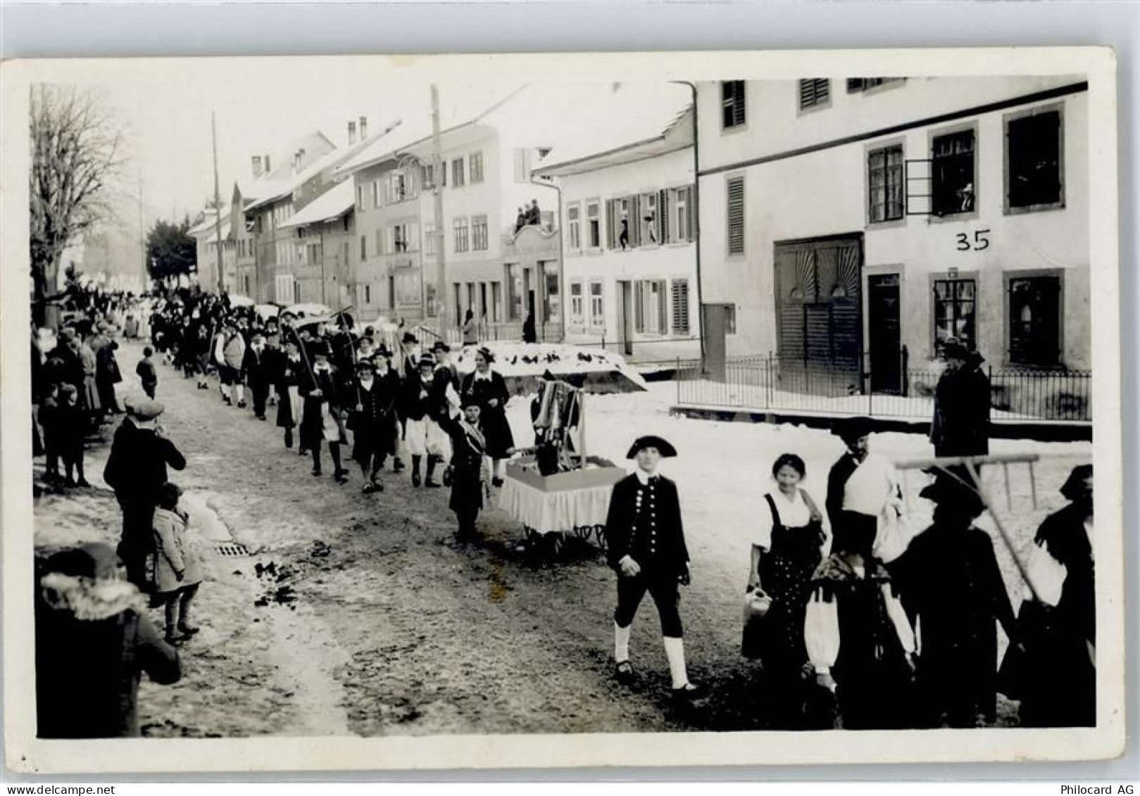 8353 Elgg - Umzug Tracht Ort handschriftlich - 51481699