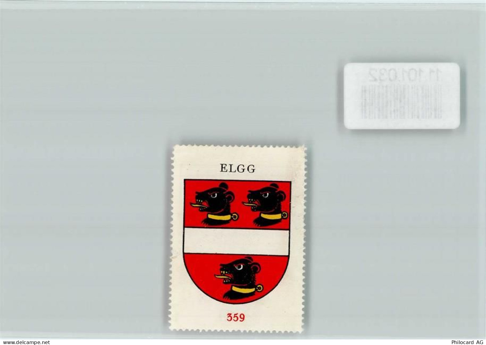 8353 Elgg - Vignette Wappen Kaffee Hag ca 1920-1940 Elgg - 11101032