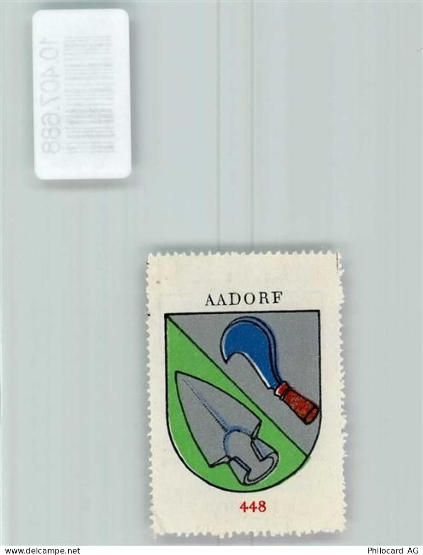 8355 Aadorf - Vignette Wappen Kaffee Hag 1920-1940 Pflugeisen Rebmesser... - 10407688