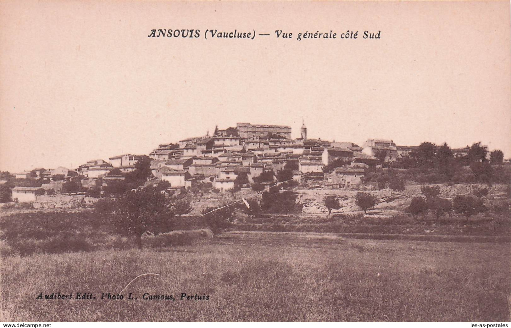 84 ANSOUIS VUE GENERALE COTE SUD