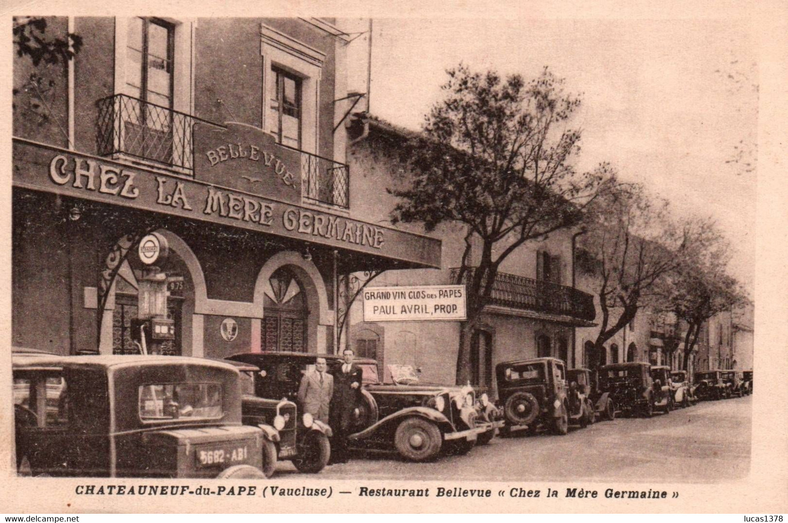 84 / CHATEAUNEUF DU PAPE / RESTAURANT BELLEVUE