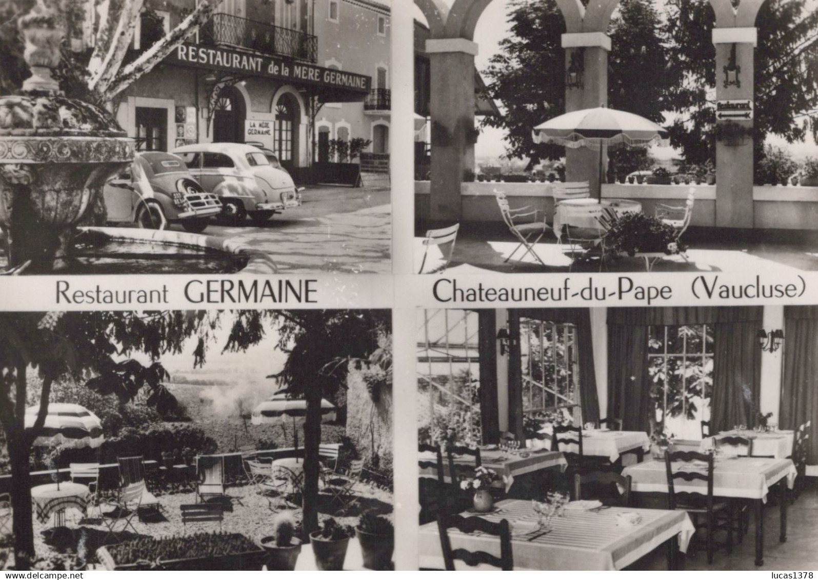 84 / CHATEAUNEUF DU PAPE / RESTAURANT GERMAINE