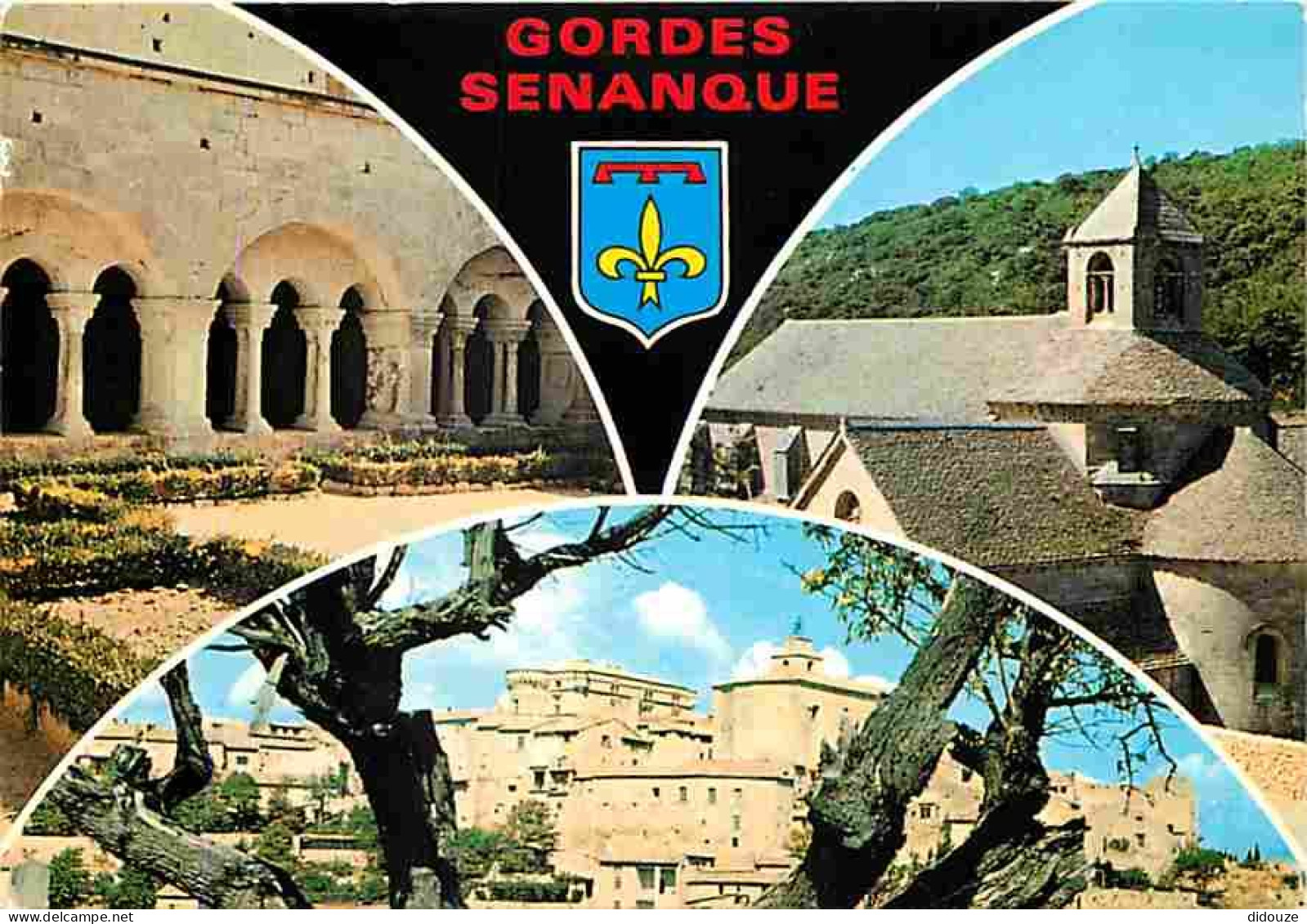84 - Gordes - Multivues - Blasons - Abbaye de Sénanque - CPM - Voir Scans Recto-Verso