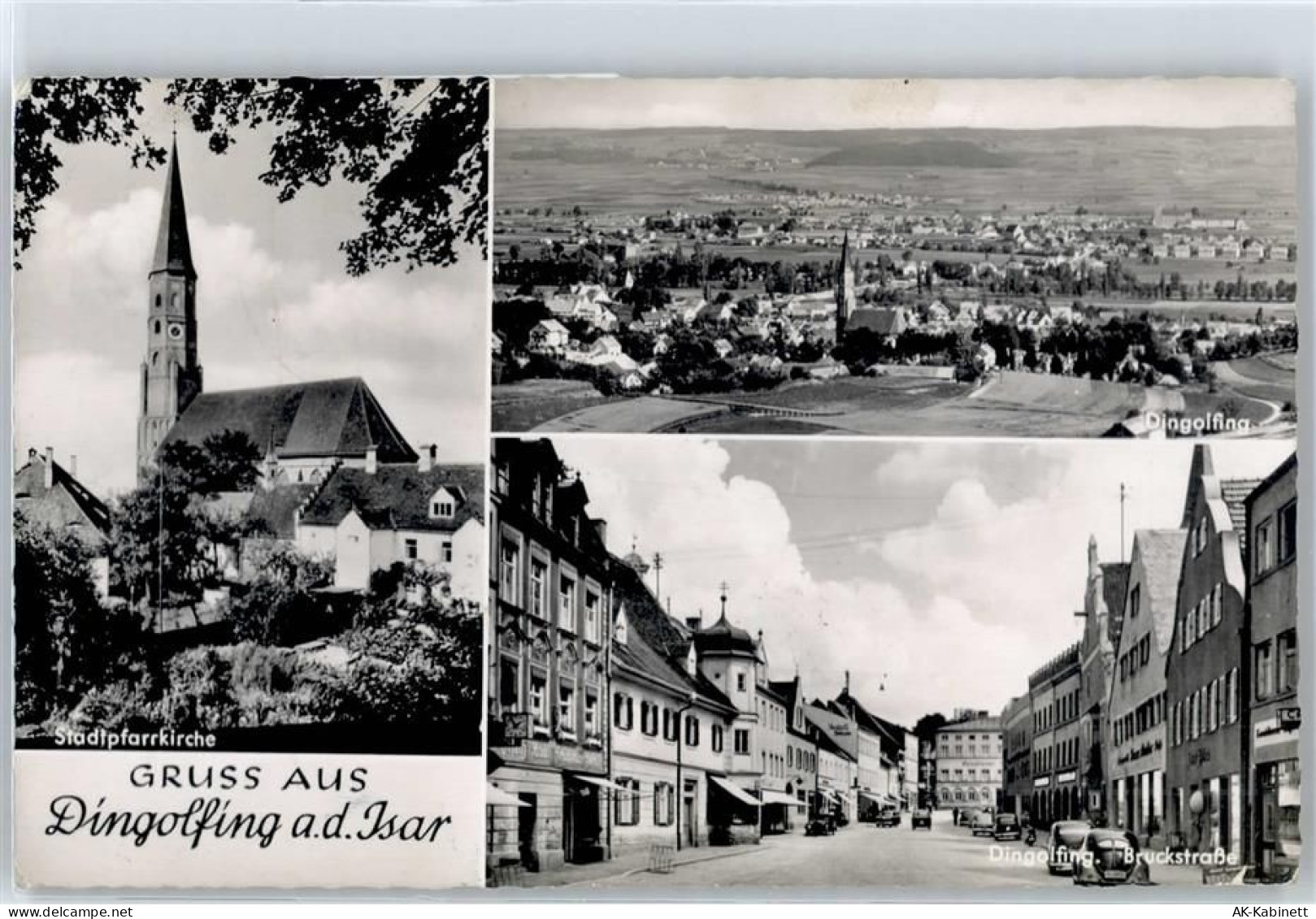 84130 W8312 Dingolfing - Stadtfahrkirche, Ortsansicht - 51074708