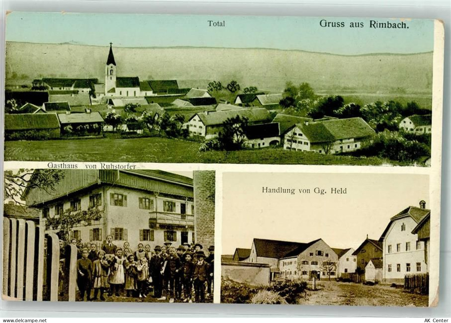 84164 W8311 Rimbach , Kr Dingolfing 1918 - Geschäft Held Gasthaus Ruhsto... - 13623868
