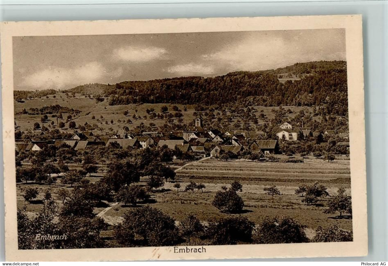 8424 Embrach - Panoramaansicht Dorf Felder - 13095618